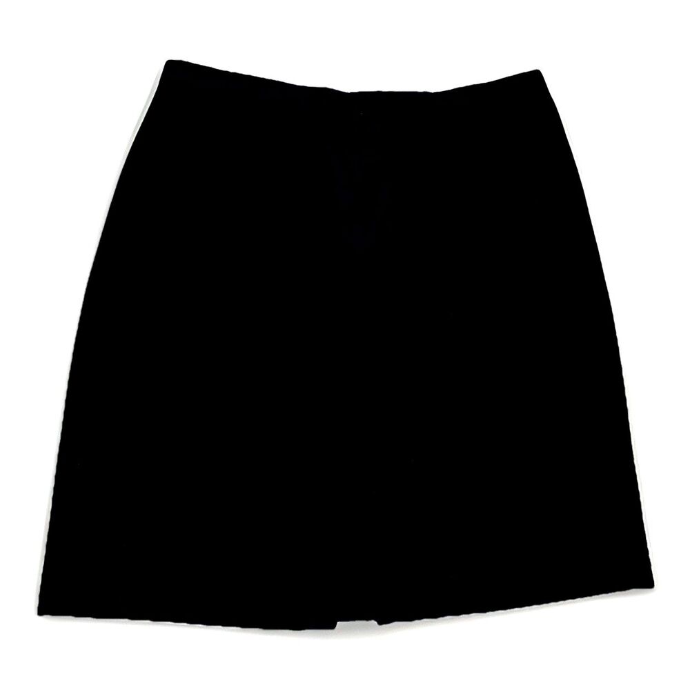Vintage DKNY Donna Karin 100% Wool Skirt Women Sz 14 90s Y2K Retro Short Pencil